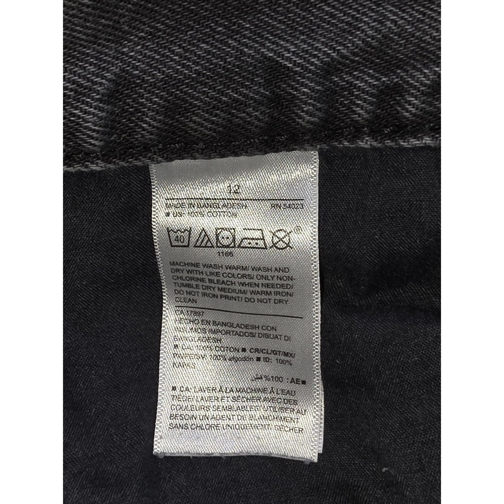 Old Navy Straight LegvWomens Size 12 High Rise Button Fly Distressed Jeans - Picture 11 of 12